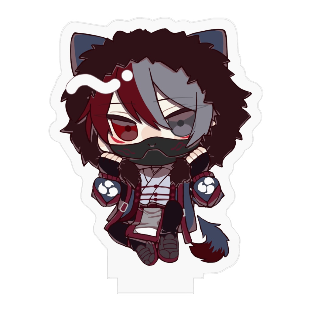 柊狐月 フード姿アクリルスタンド