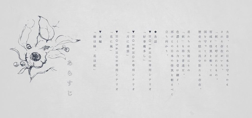 【CoCシナリオ】灰と甘露