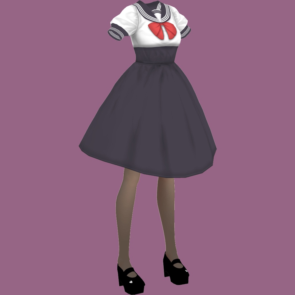 セーラーワンピ【VRoidStudioベータ版 ワンピース用テクスチャ】