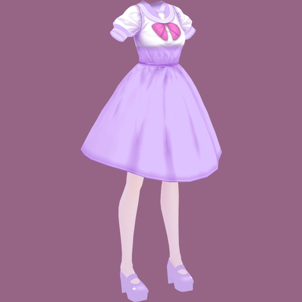 セーラーワンピ【VRoidStudioベータ版 ワンピース用テクスチャ】