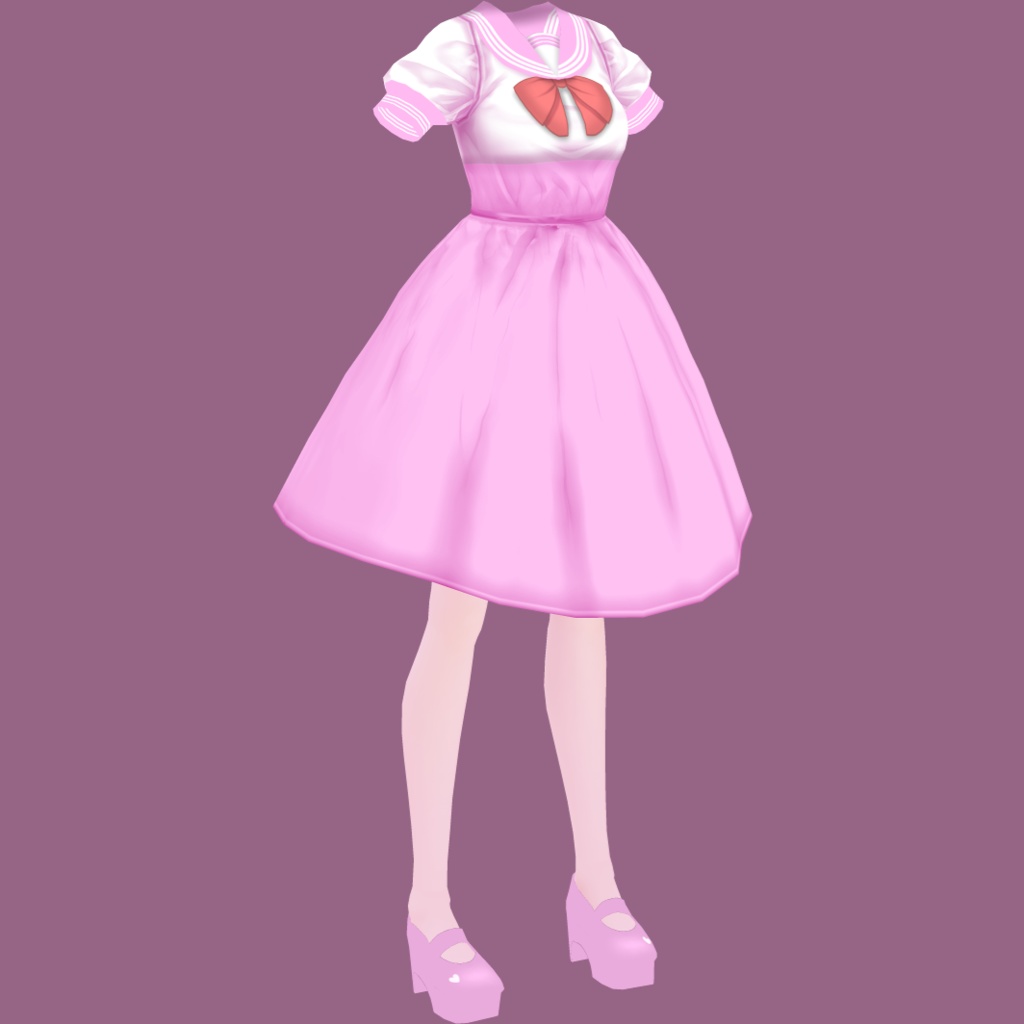 セーラーワンピ【VRoidStudioベータ版 ワンピース用テクスチャ】