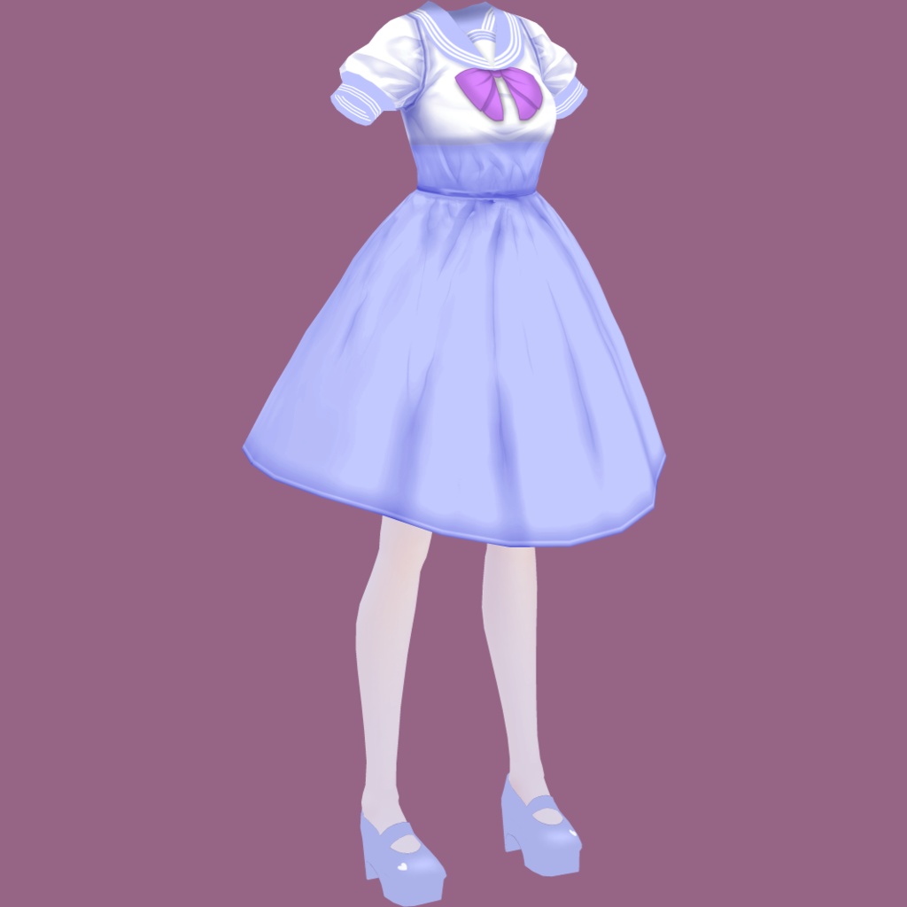 セーラーワンピ【VRoidStudioベータ版 ワンピース用テクスチャ】