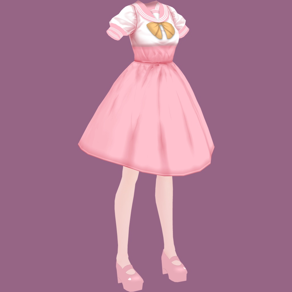 セーラーワンピ【VRoidStudioベータ版 ワンピース用テクスチャ】