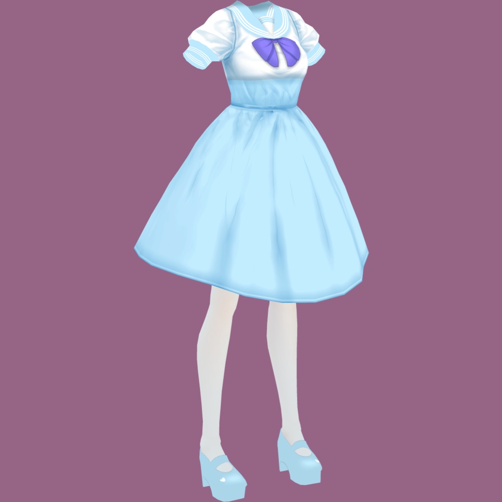 セーラーワンピ【VRoidStudioベータ版 ワンピース用テクスチャ】