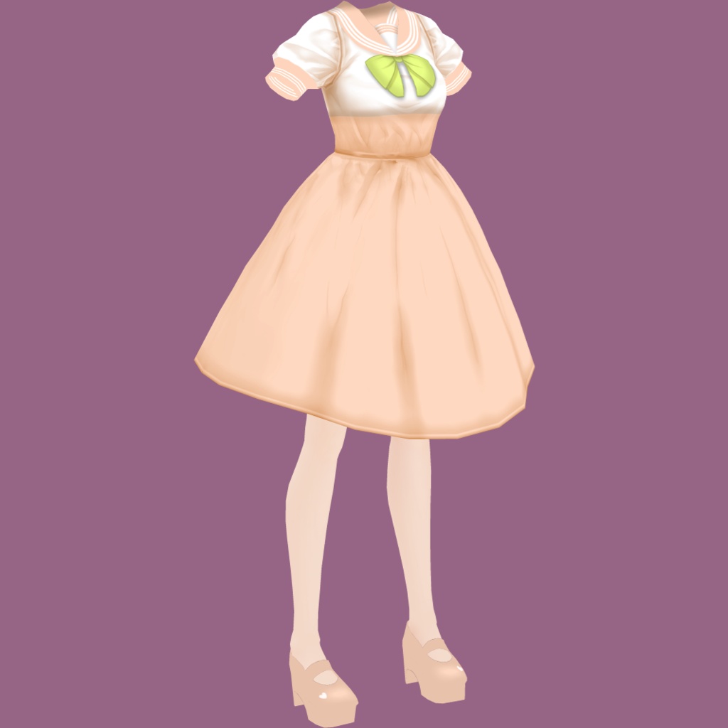 セーラーワンピ【VRoidStudioベータ版 ワンピース用テクスチャ】