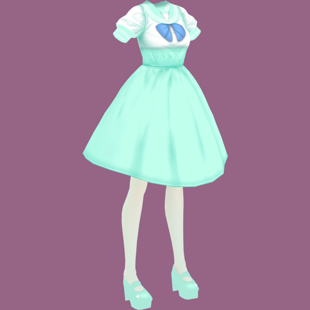 セーラーワンピ【VRoidStudioベータ版 ワンピース用テクスチャ】