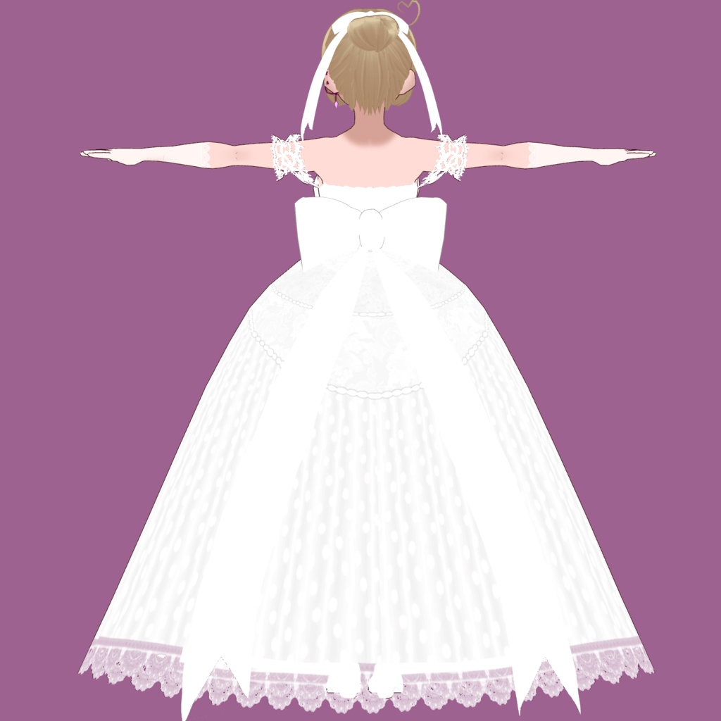ウェディングセット【VRoidStudioベータ版 ワンピース用テクスチャ】