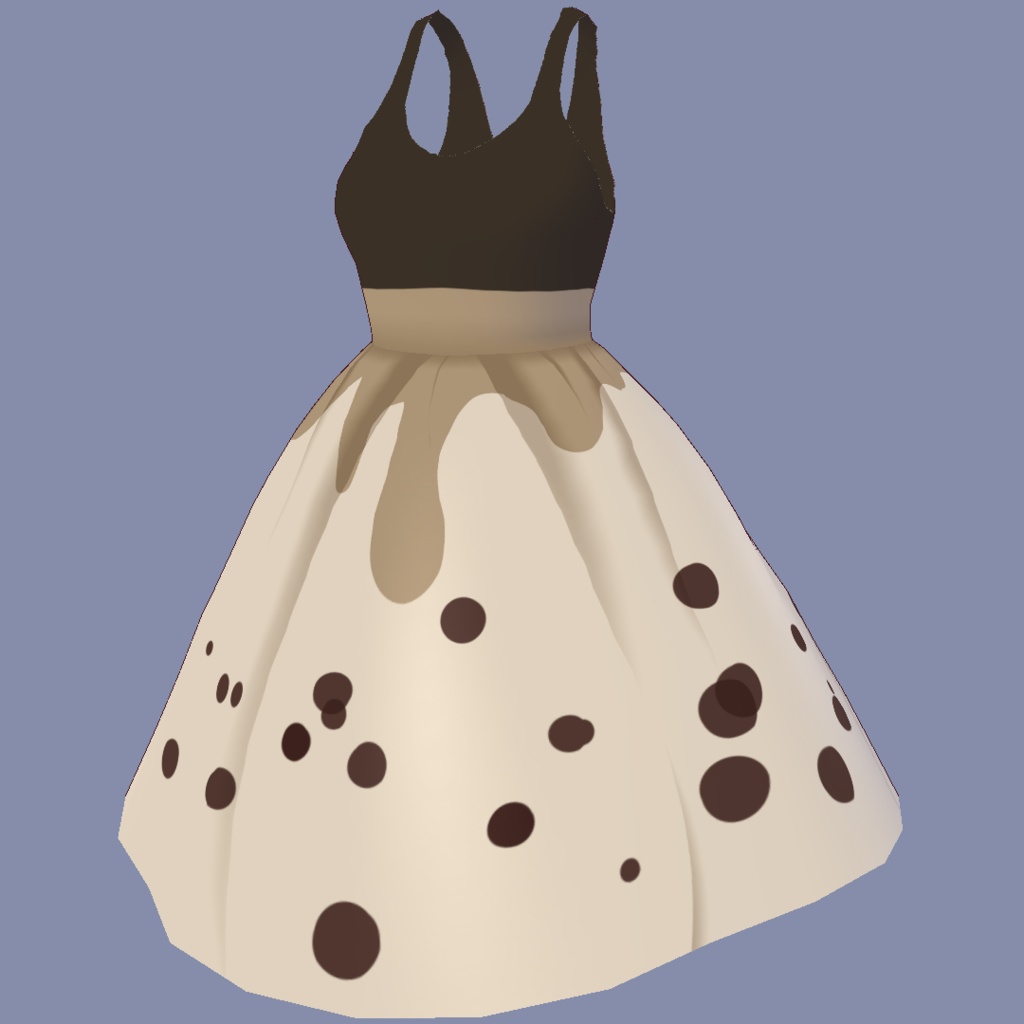 タピオカスカートとシンプルなタンクトップ【VRoidStudioベータ版 ワンピース用テクスチャ】