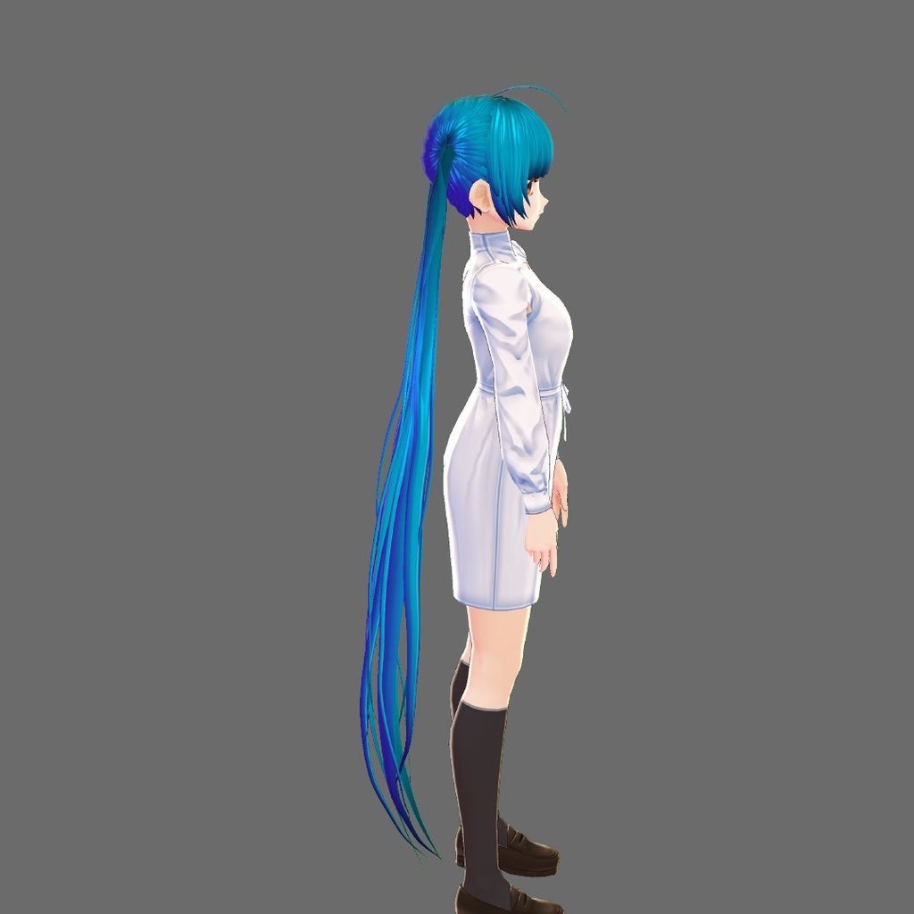 VRoid Studio 髪型プリセット ロングツインテール