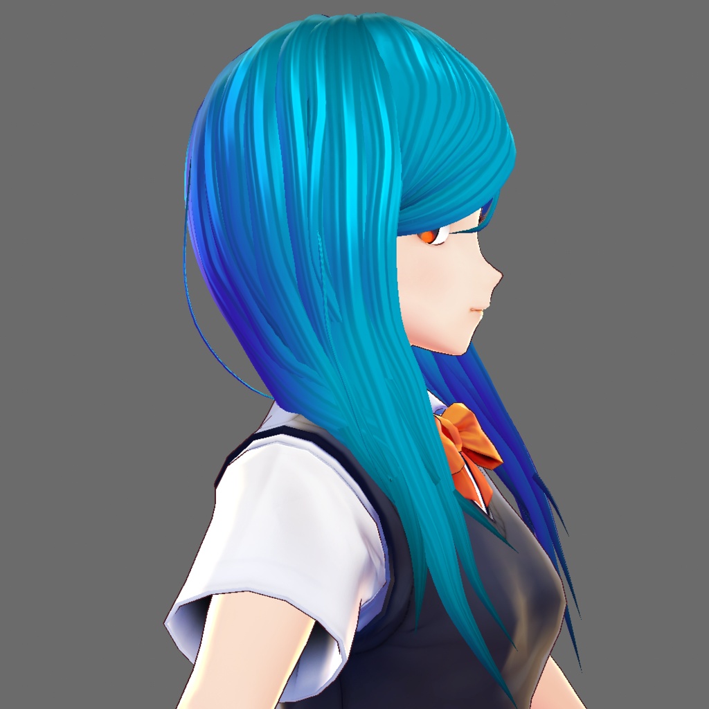 お姉さんロング【VRoidStudioベータ版 ヘアプリセット】