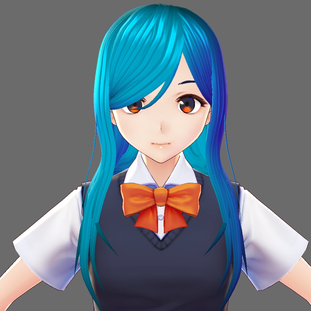 お姉さんロング【VRoidStudioベータ版 ヘアプリセット】