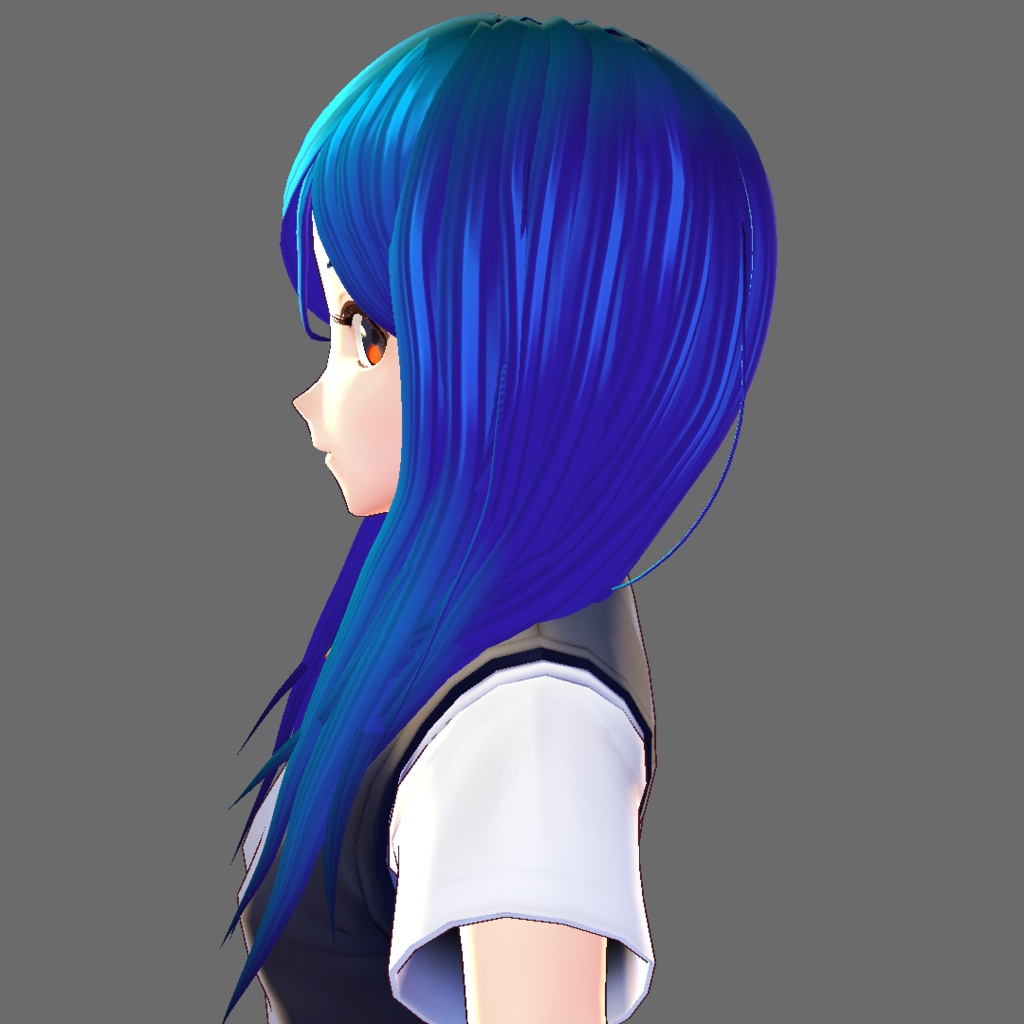 お姉さんロング【VRoidStudioベータ版 ヘアプリセット】