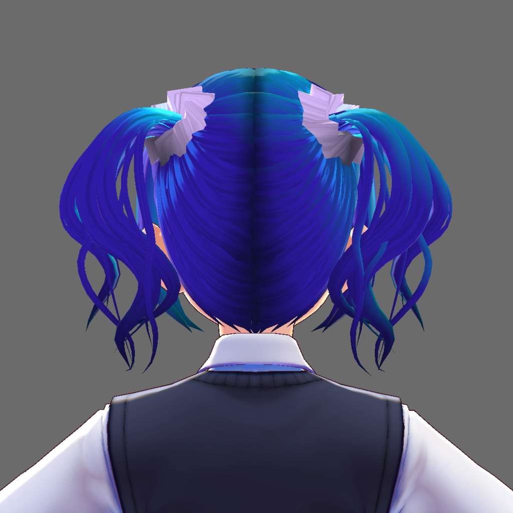 くしゅツインテ【VRoidStudioベータ版 ヘアプリセット】