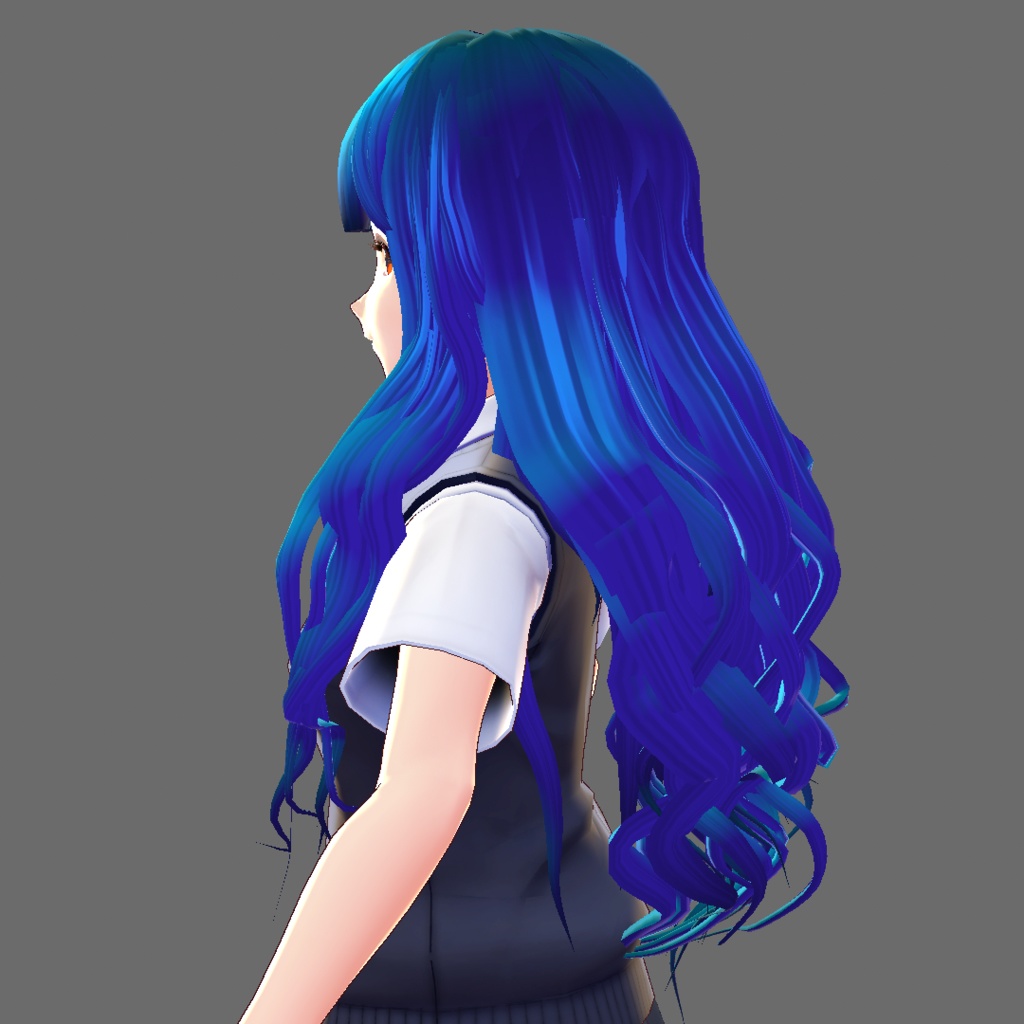 ウェーブロング【VRoidStudioベータ版 ヘアプリセット】