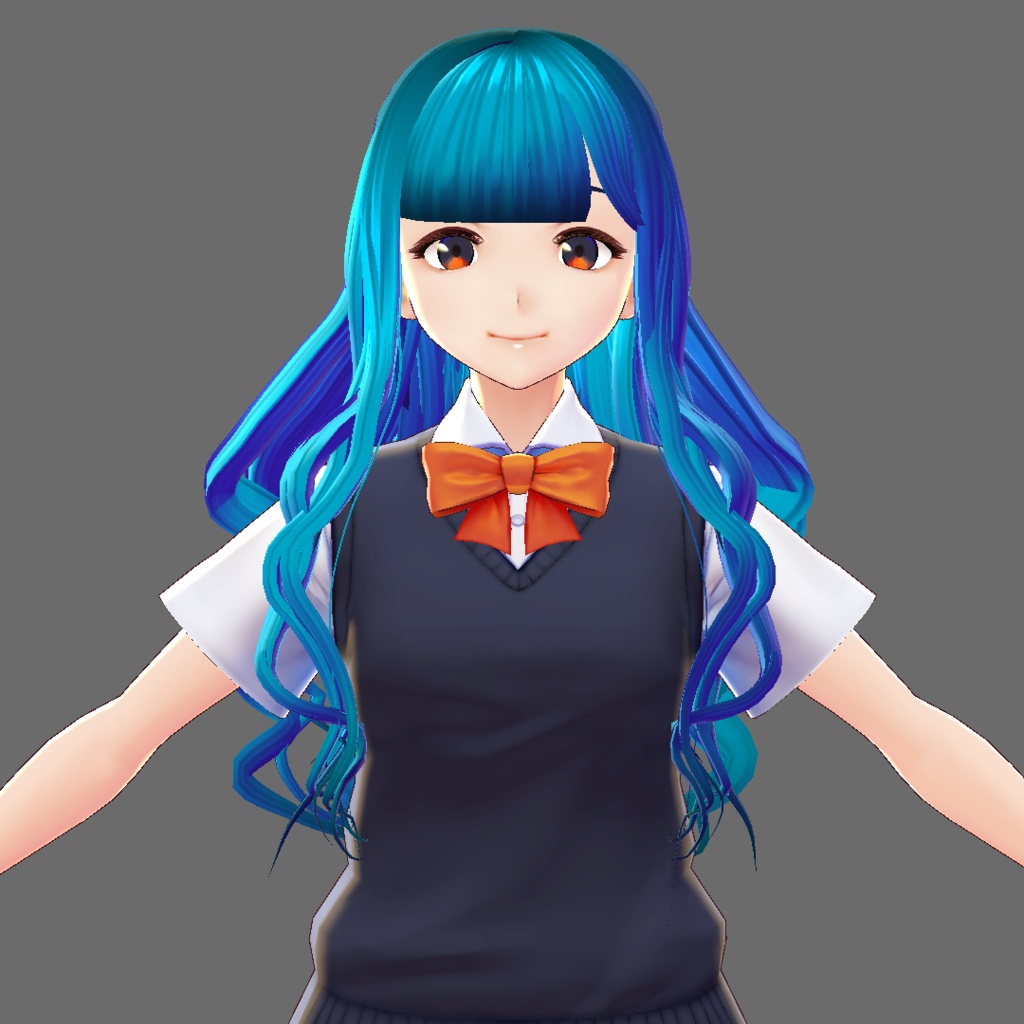 ウェーブロング【VRoidStudioベータ版 ヘアプリセット】