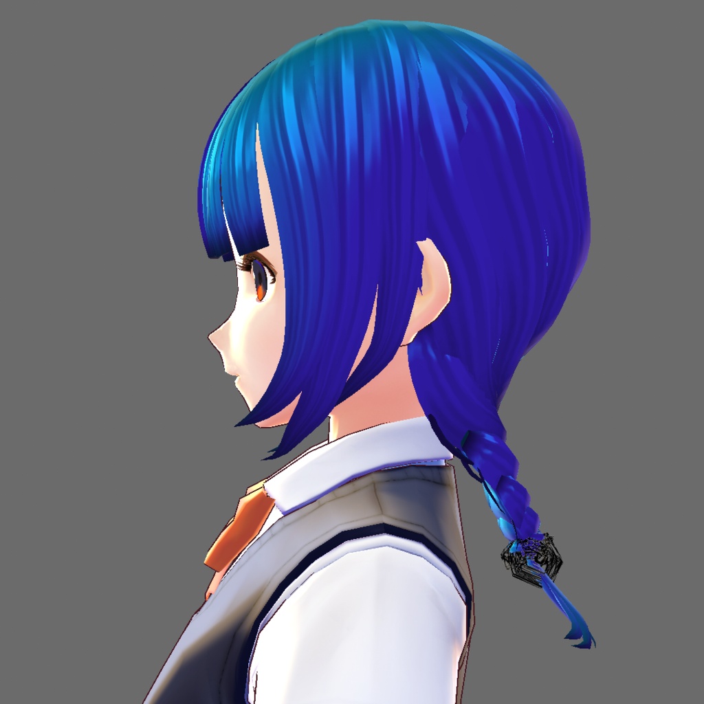 1つのフィッシュボーン【VRoidStudioベータ版 ヘアプリセット】
