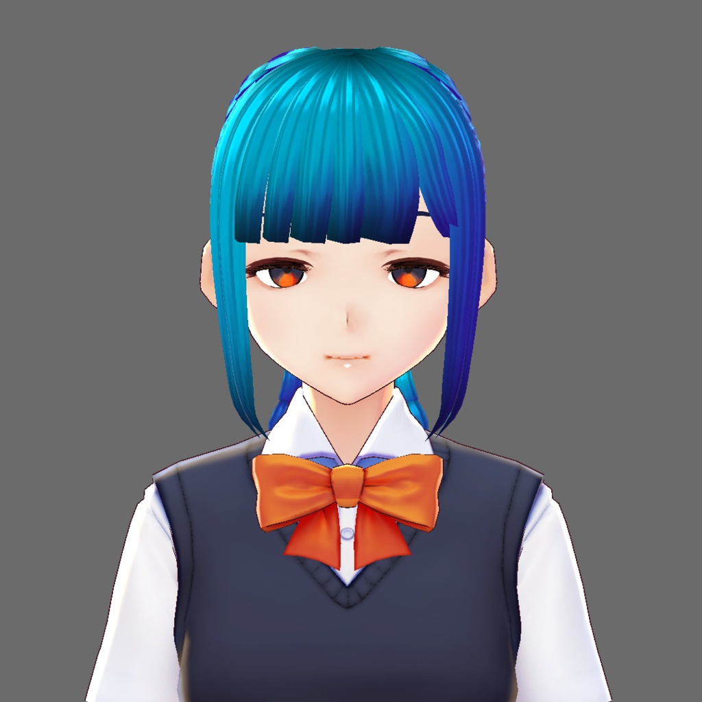 編み込み三つ編み【VRoidStudioベータ版 ヘアプリセット】