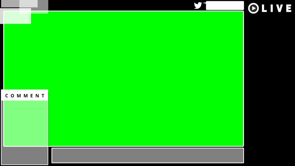 VTuber向け配信画面の素材