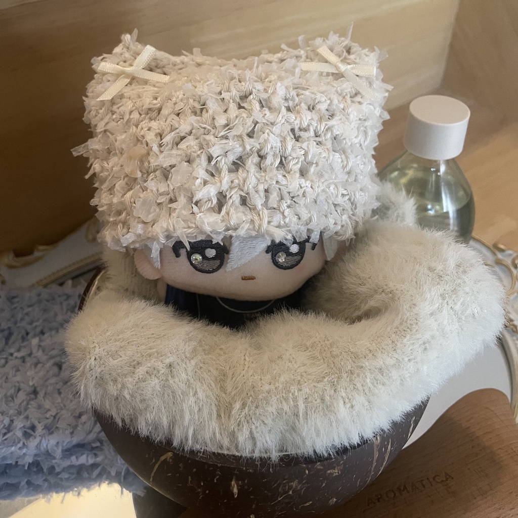 Ribbon like cat beanie🐈🎀