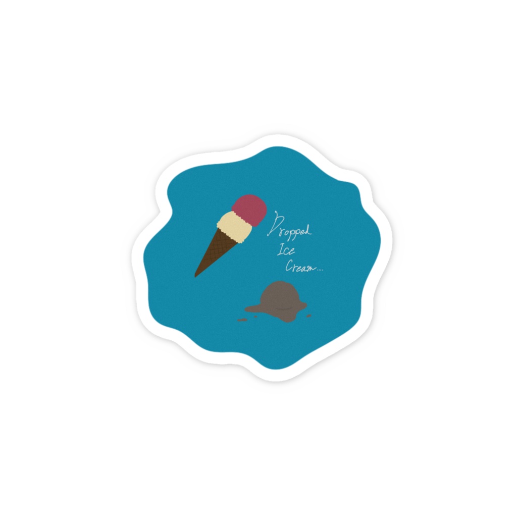 Dropped Ice Cream... ステッカー