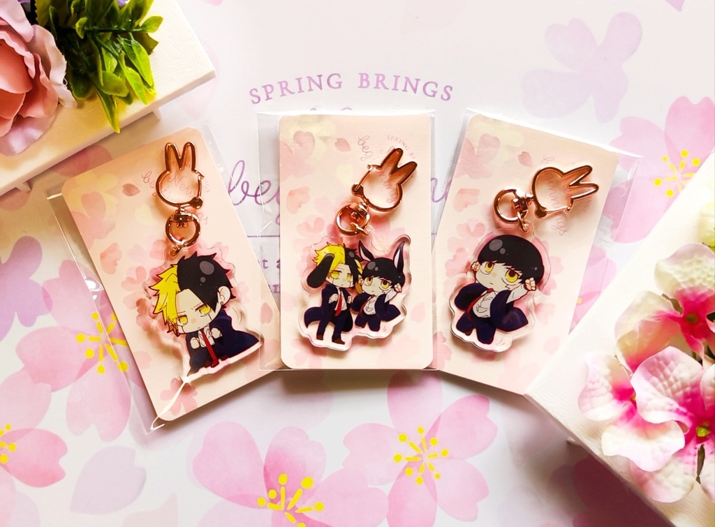 うさぎのアクリルキーホルダー