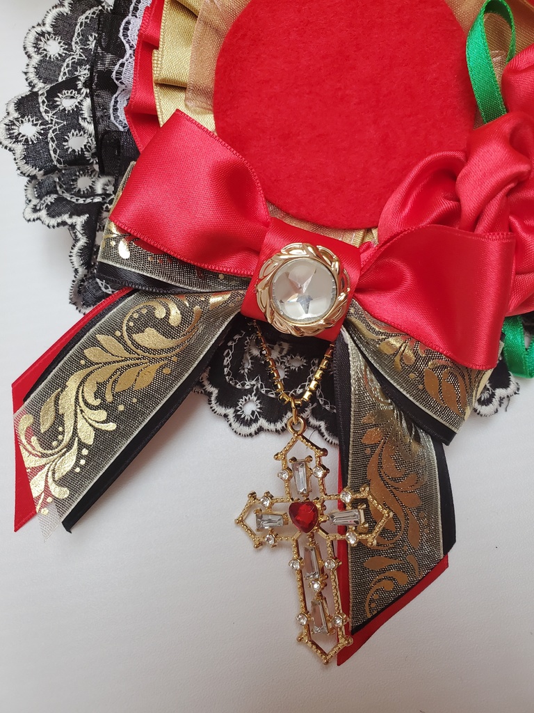 【送料込み】ロゼット イメージカラー:赤