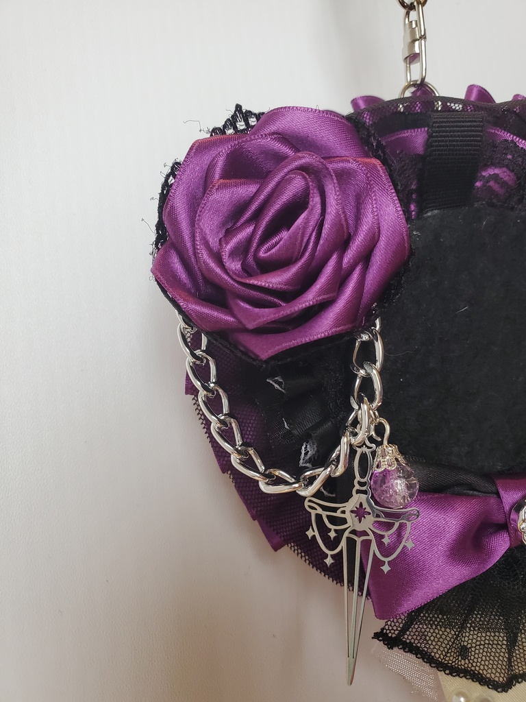 【送料込み】ロゼット リバーシブル イメージカラー:紫