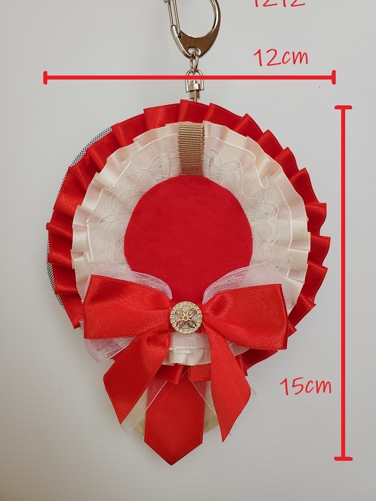 【送料込み】ロゼット リバーシブル イメージカラー:赤