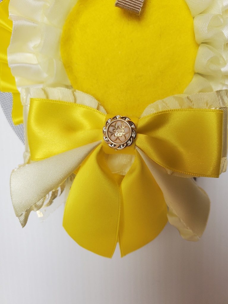 【送料込み】ロゼット リバーシブル イメージカラー:イエロー