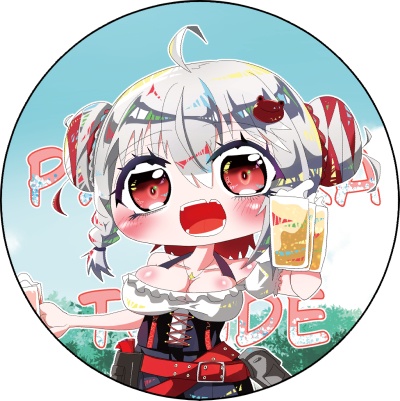 深層組使用人一族キラキラ缶バッジ