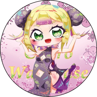 深層組使用人一族キラキラ缶バッジ