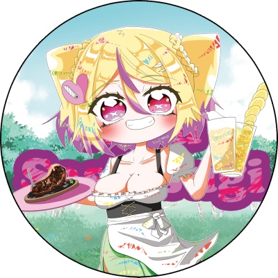 深層組使用人一族キラキラ缶バッジ