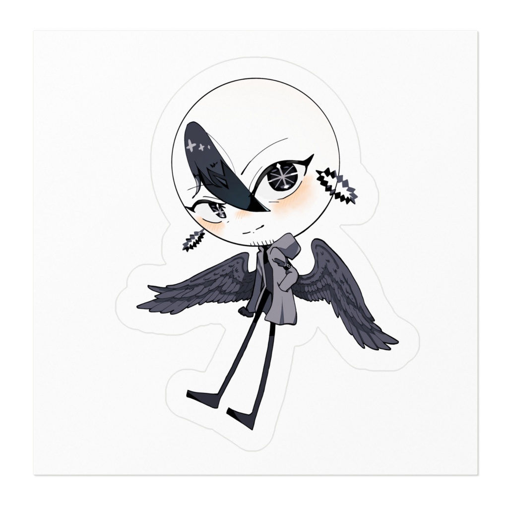 X。ステッカー(棒人間ver.)