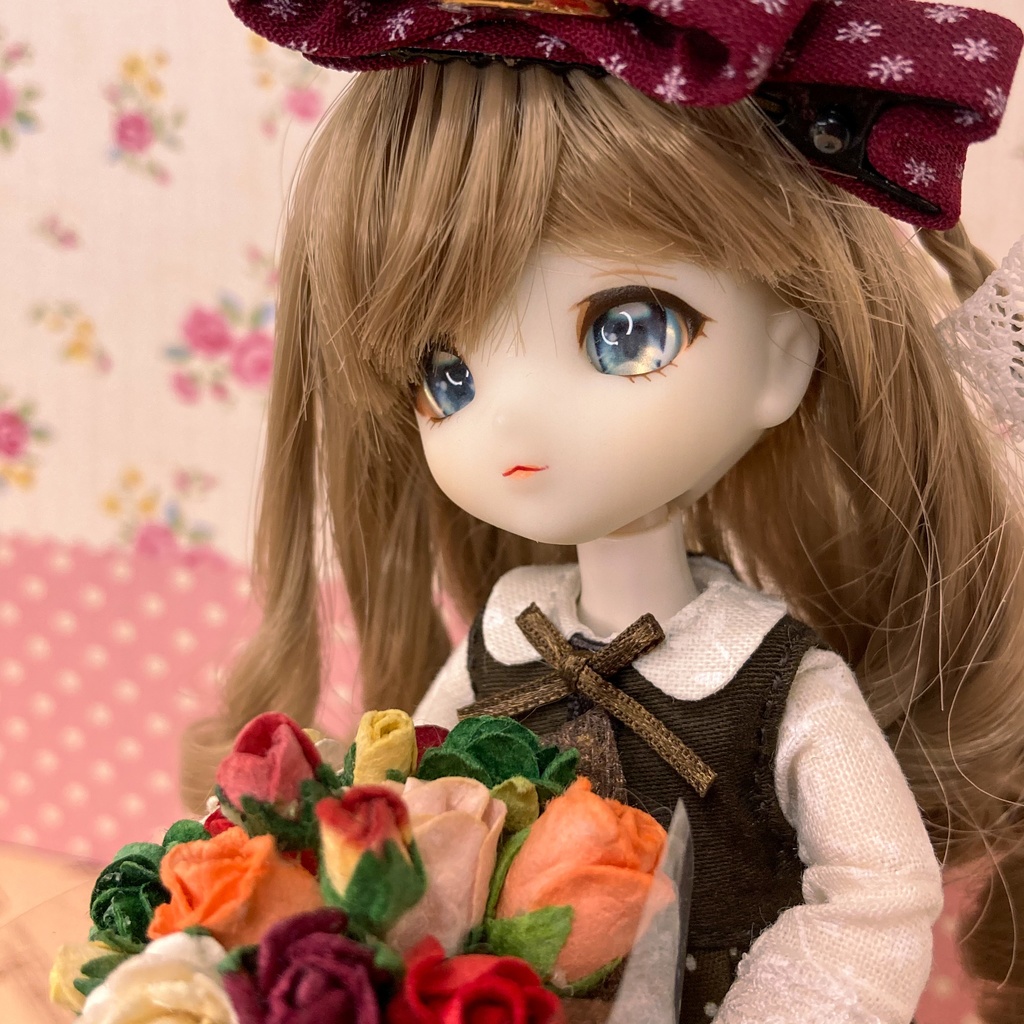 ポルカ=ブラウニィ ワンピース / オビツ11サイズ