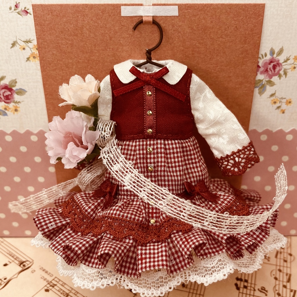 ワイルドベリー ギンガムチェック ワンピース / オビツ11サイズ