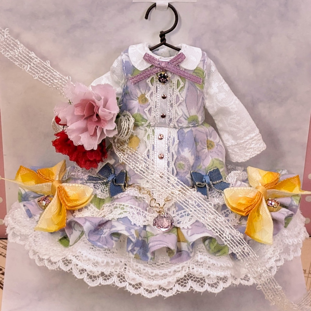 タンザナイト・ブーケ ワンピース / オビツ11サイズ