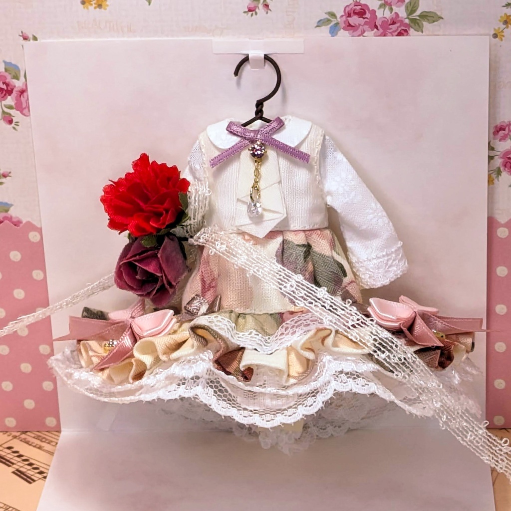 ノエル(フリルタイ)2着セット ワンピース / オビツ11サイズ