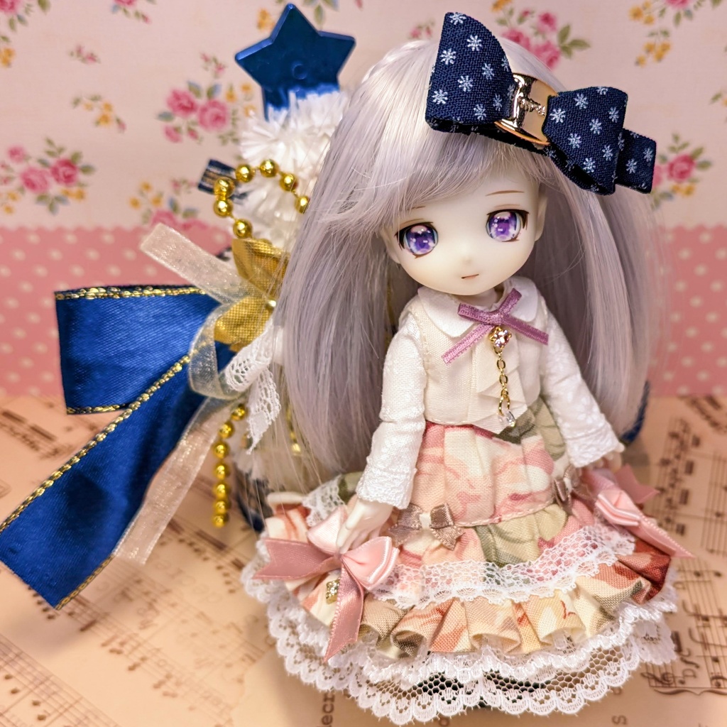 ノエル(フリルタイ)2着セット ワンピース / オビツ11サイズ