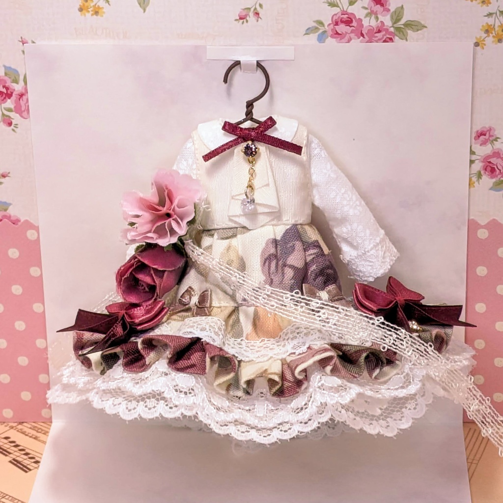 ノエル(フリルタイ)2着セット ワンピース / オビツ11サイズ