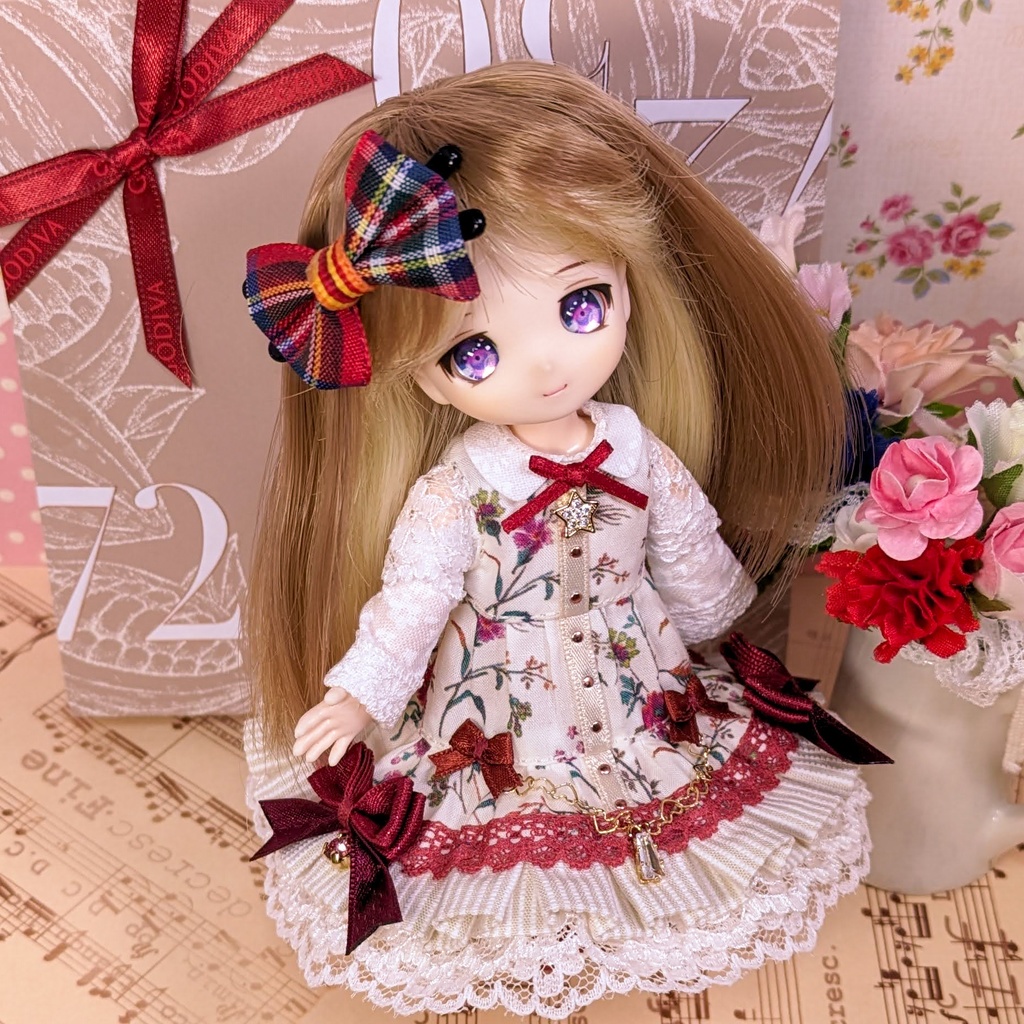 はるのおひめさま ワンピース / オビツ11サイズ