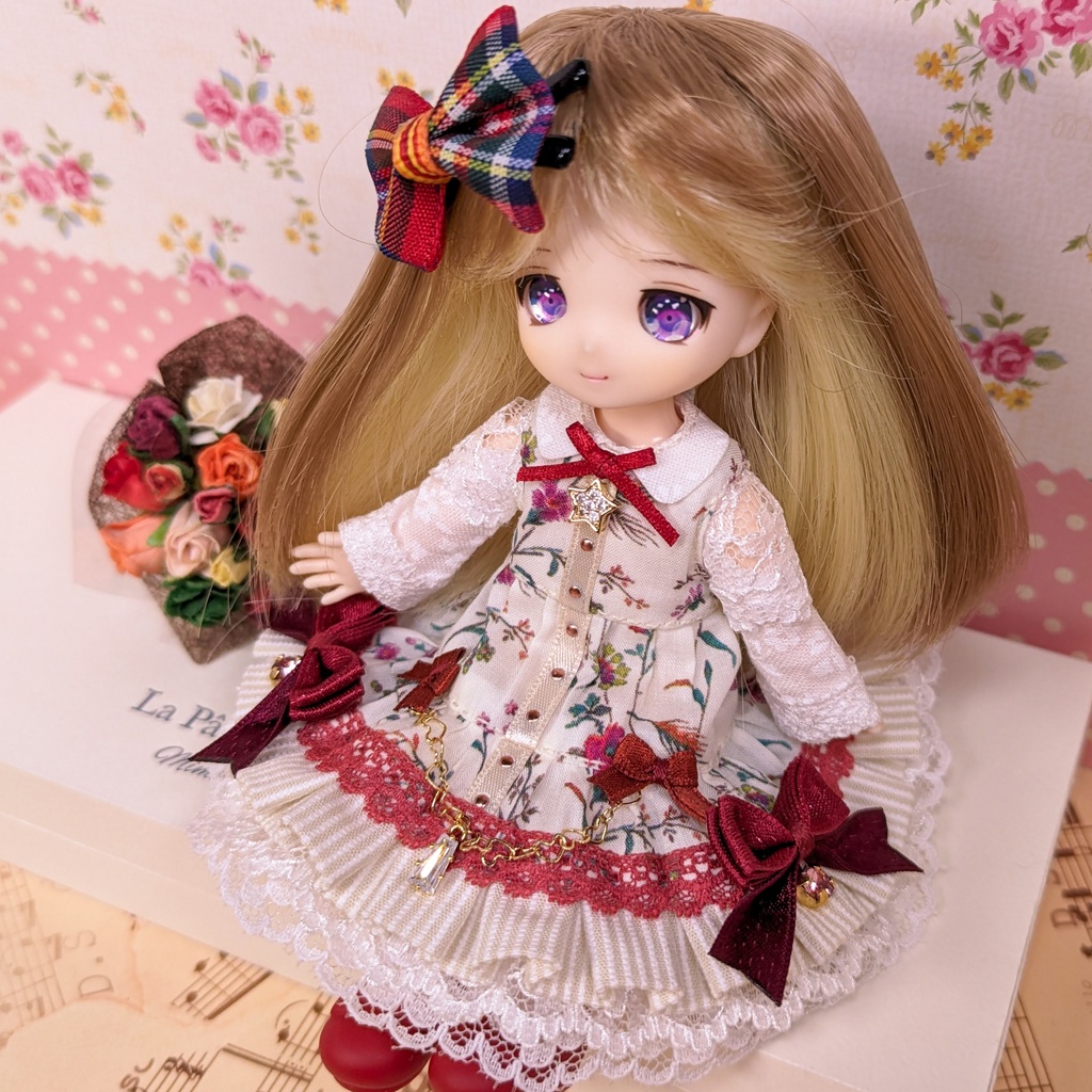 はるのおひめさま ワンピース / オビツ11サイズ