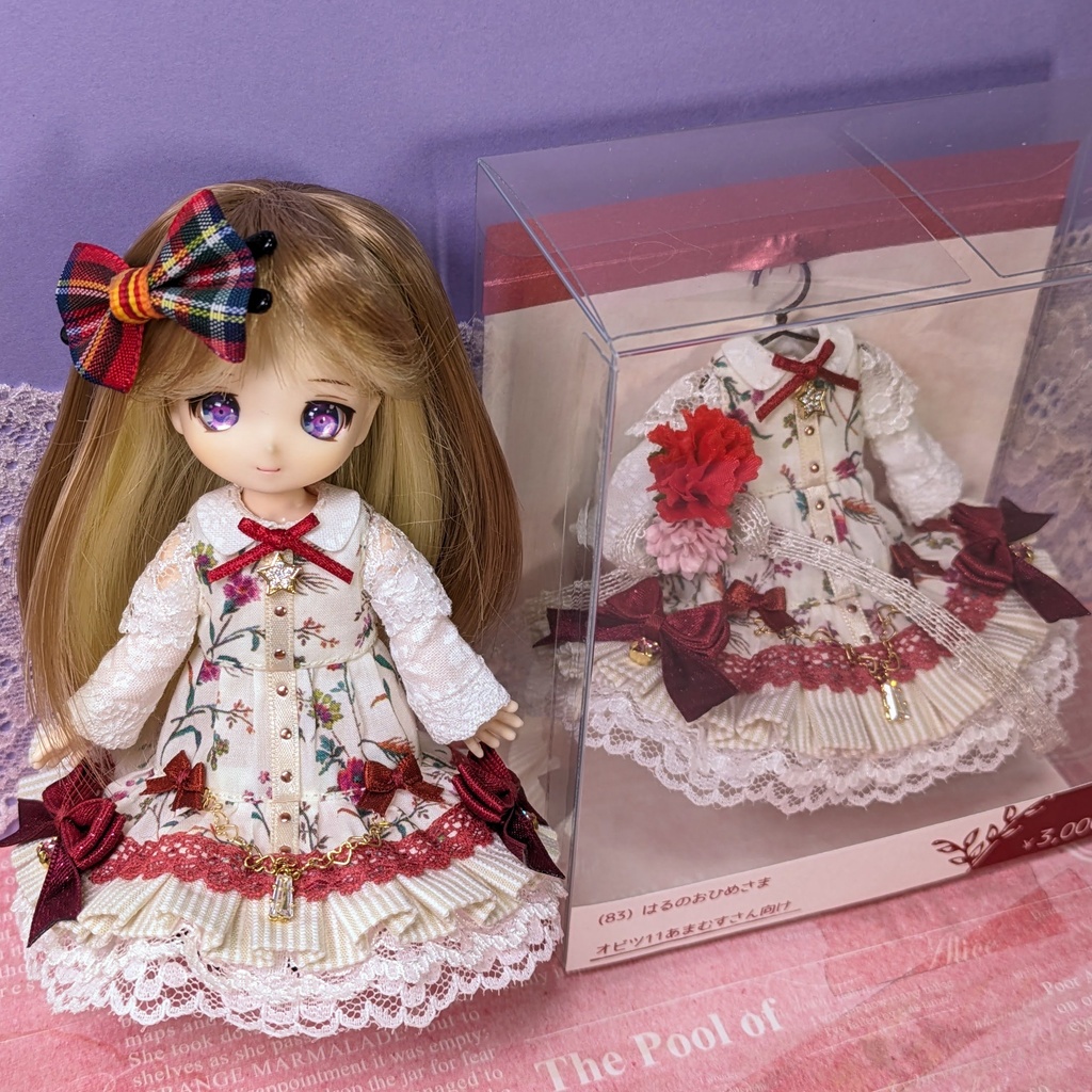 はるのおひめさま ワンピース / オビツ11サイズ