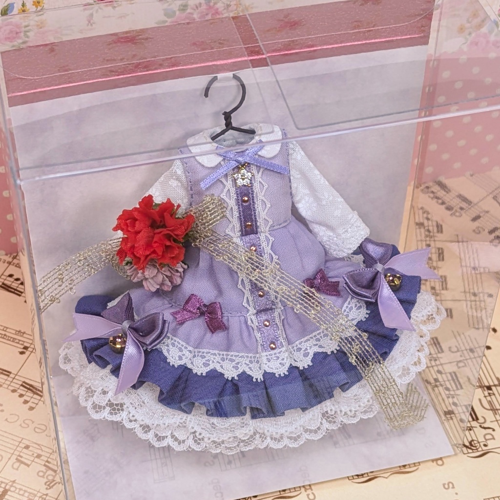 ブルーベリー ワンピース / オビツ11サイズ