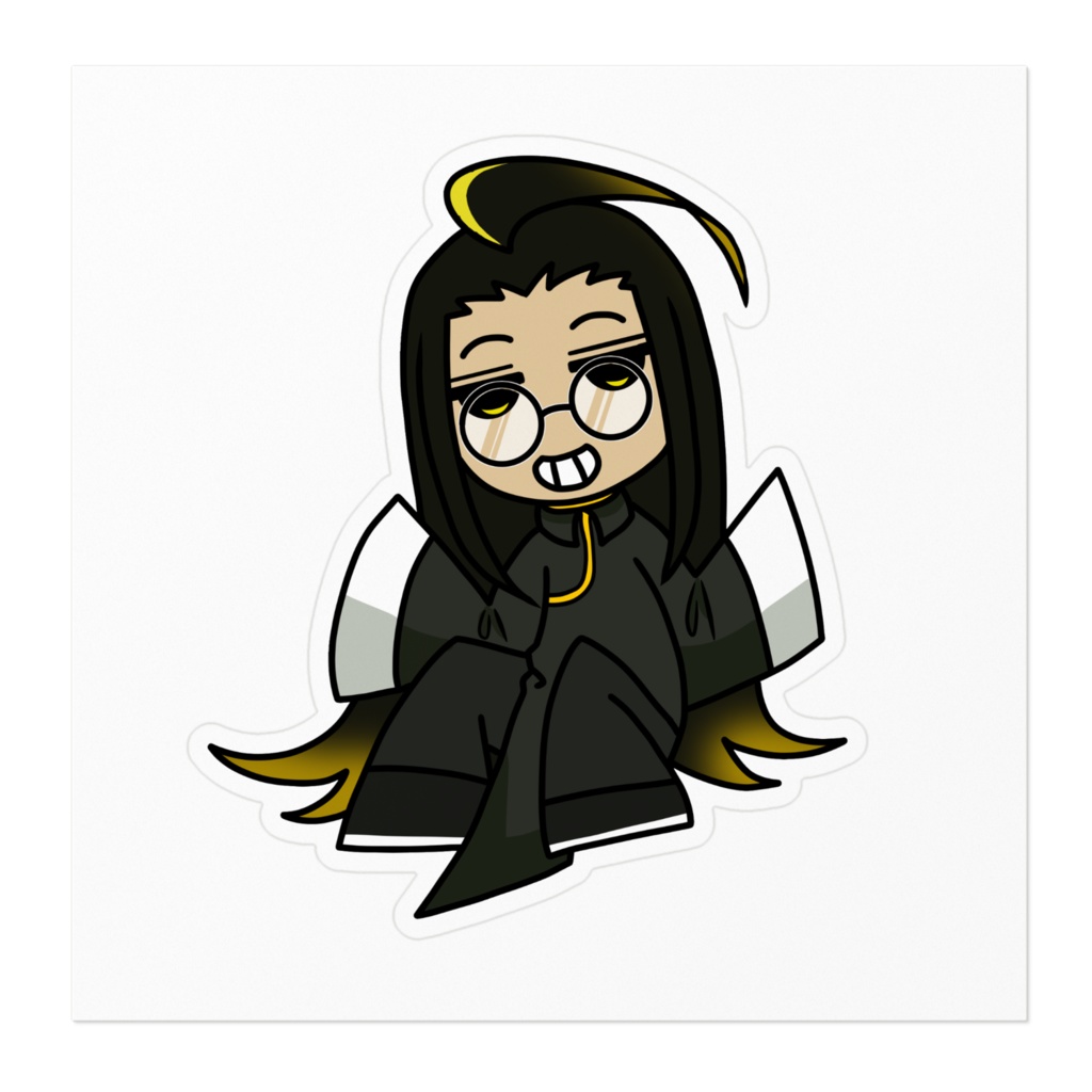 月岡夜久局ちゃんカートゥーン風ステッカー