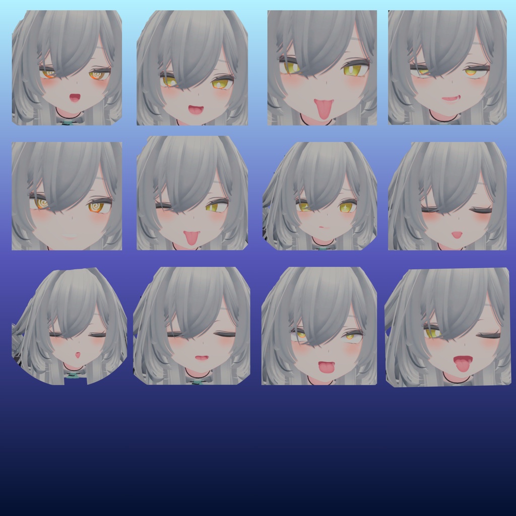 ルルネ用 幼馴染距離感 表情30種類!【一部無料あり】ver1.1