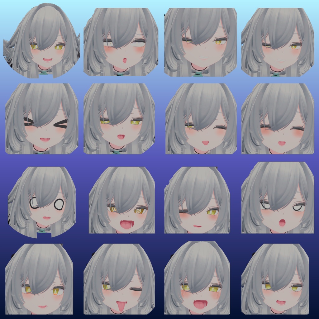 ルルネ用 幼馴染距離感 表情30種類!【一部無料あり】ver1.1