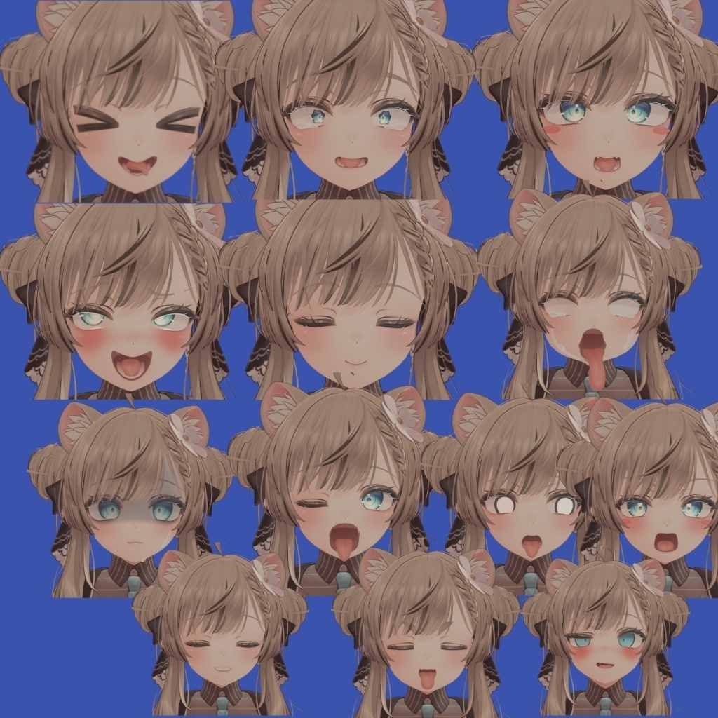 表情豊かなマヌカちゃん表情セット 30種類 無料FREE