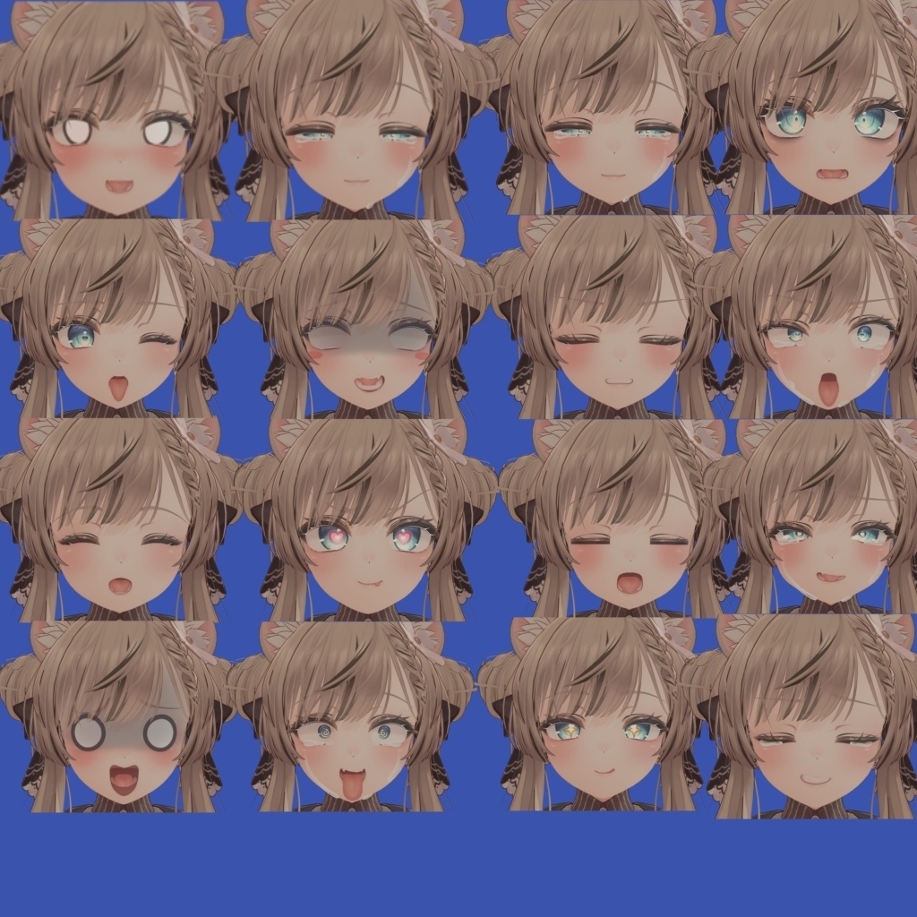 表情豊かなマヌカちゃん表情セット 30種類 無料FREE