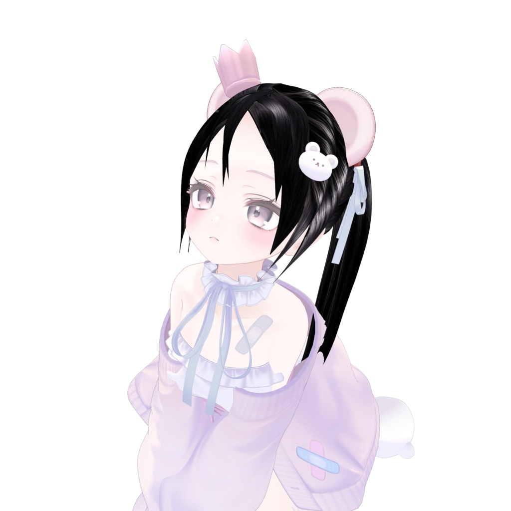 ミルフィちゃん対応髪型 ポニーテール 【無料】