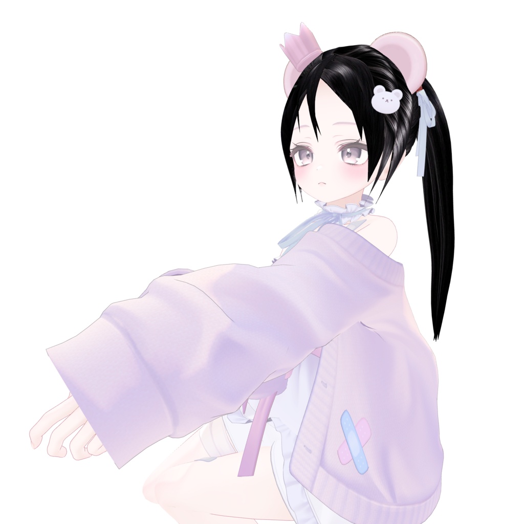 ミルフィちゃん対応髪型 ポニーテール 【無料】